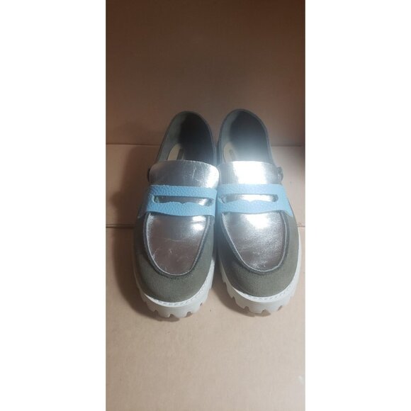 U-Dot Multi Tone Leather Loafers 22cm Sz 5 Retail Price $319 In EUC!! - Picture 2 of 11